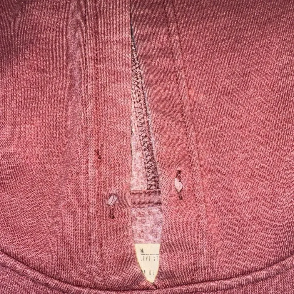 Levi Strauss &‎ Co. Hoodie, Size Medium, Pullover, Red, Distressed